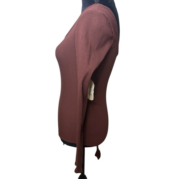 Altar’d State | NWT Long Sleeve Bodysuit in Chestnut | Sz S - Picture 4 of 8